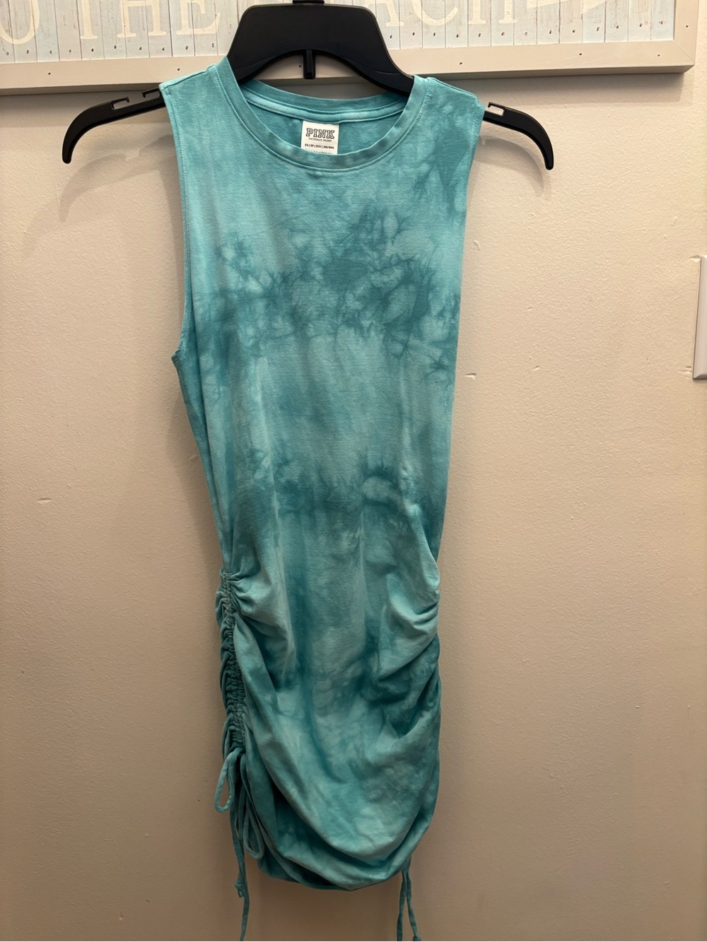 PINK Victoria's Secret Tie-Dye Tie Up Dress